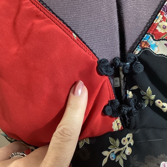 Forever 21 Y2K Vtg Fairy Babydoll Top Teen L Tie Back Sheer Bold Lorelei Gilmore - Picture 14 of 16